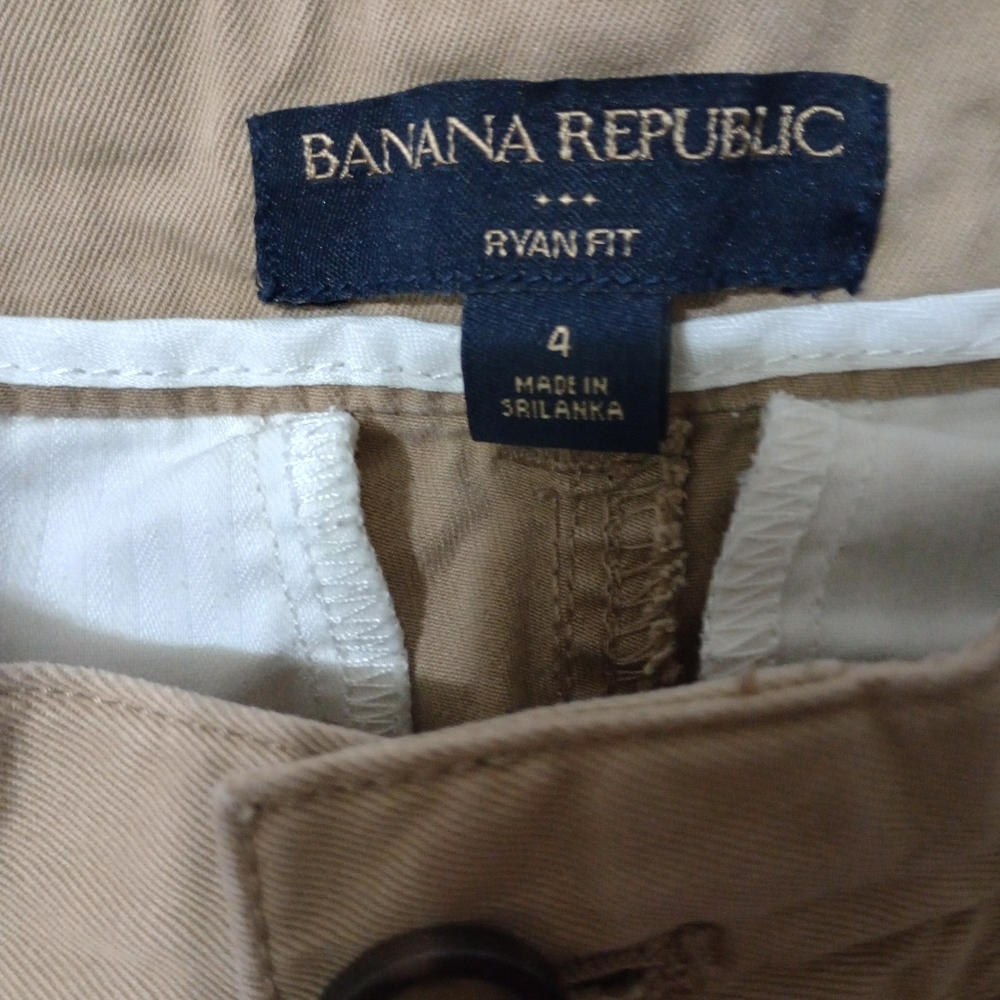 Banana Republic Pants Womens 4 Brown Ryan Business Casual Straight Leg - Picture 2 of 6